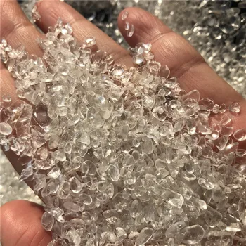 100g Prírodné white crystal crystal minerálne drvený kameň, kremeň čip