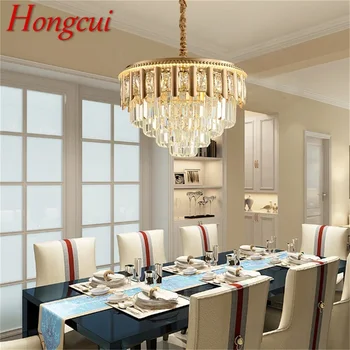 Hongcui Luster Svetlo Prívesok Lampa Postmoderných Gold Luxusné Domov LED Zariadenie pre bývanie, Stravovanie Miestnosti Dekorácie