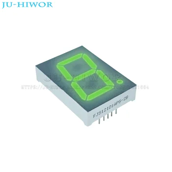 10pcs 1.2 Palcový 10Pins 1 Digit Bit 7 Segment Jade Zelená LED Digitálny Displej Digitron 120101AGG 120101BGG Spoločná Anóda Katóda
