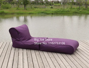 fialová New oxford nepremokavé bean bag gauč moderné kreslo s podnožka skladacie vzory vonkajšie pláži zvyšok relaxovať vankúš prenosné