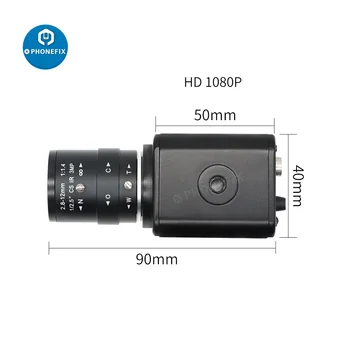 2MP HDMI 1080P Video Záznam Live Stream Fotoaparátu, 2.8-12mm 3MP F1.4 CS Mount Objektív Pre Vyučovanie Vedecký Výskum Telefón Opravy