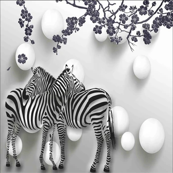 beibehang Vlastné Foto Tapety nástenná maľba na Stenu-Nálepky Čisté Ruky Oblečenie Zebra 3D Pozadie Stenu abstraktných de parede 3d para sala atacado