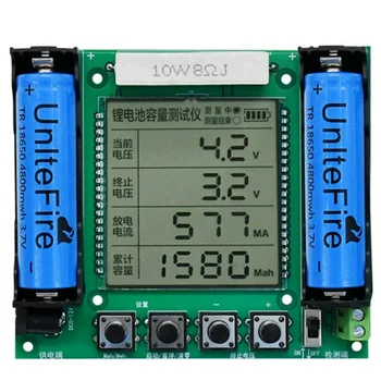 LCD Displej Kapacita Batérie Tester MAh MWh Lítiové Batérie, Digitálne Batérie Detektor Modul 18650 Batérie Tester