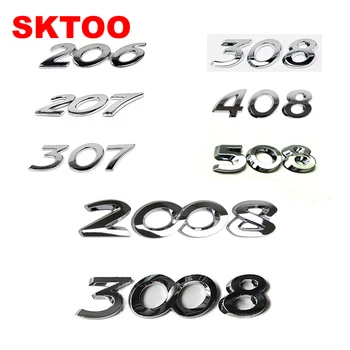 SKTOO Pre Peugeot 206/207/307/308/408/508/2008/3008 príslušenstvo digitálne znak Auto chvost DOPRAVA ZADARMO