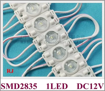 LED svetelným modulom injekcie DC12V 32mm*16*8 mm SMD 2835 1 LED dióda 0,5 W 70lm s difúzne objektív 170 stupňov uhol lúča hliníka PCB