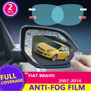 pre Fiat Bravo 2007 - 2014 2012 2013 Plný Kryt Spätného Zrkadla HD Filmu Anti-Fog Rainproof Auto Zrkadlo Nálepky, Auto Príslušenstvo