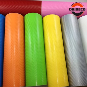Multi Color 4D Uhlíkových Vlákien vinyl Pre Auto Lesklý baliaci Carbon Wrap Fólie Nálepky bubliny Zdarma veľkosť 1.52x30m/Roll