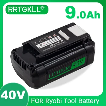 Elektrický nástroj batérie 40v 9000mAh Li-ion nabíjateľná batéria pre Ryobi op4050 op40401 ry40200 op4050a ry40400 ry40502