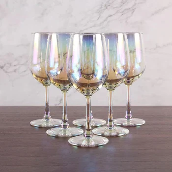Kreatívne Sequin Modrá poháre na Víno, Pohár Sklenené Poháre Vody Okuliare pre Nápoje, poháre na víno Flauta Šampanské Flauty Ducha Koktail Fire