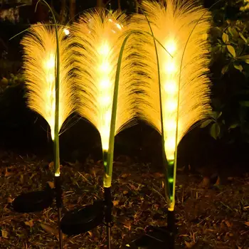 2 ks Solárnych Reed Svetlá Realisticky Automatické Nabíjanie Vonkajšie Záhradné Osvetlenie, Solar-Powered Reed Lampy Záhradné Dodávky