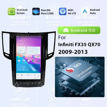 Autorádio Upgrade Na Infiniti FX35 QX70 na roky 2009-2013 Auto Stereo 13.6 Palcový Android 11 Multimediálny Prehrávač, GPS Navigáciu, Vedúci Jednotky