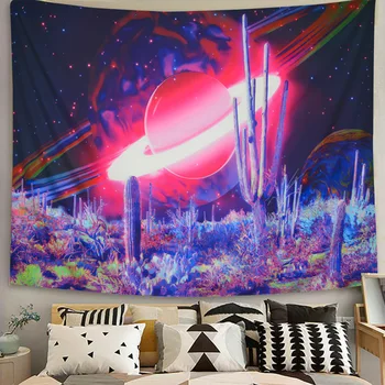 Nový Galaxy Priestor gobelín stene visí Vytlačené Domáce dekorácie handričkou nádherné gobelín estetické Pozadí Pláž Uterák