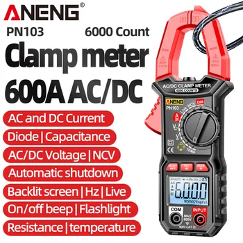 PN103 Digitálne Svorka Meter AC/DC Prúd PN104/105 Hlasového Vysielania Multimeter 6000 Počíta True RMS NCV Hz Tester Metrov Voltmeter