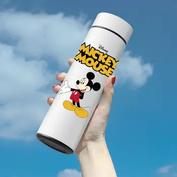 Disney Mickey Minnie Mouse 304 Nerezovej Ocele Termosky Pohár Donald Duck Študent Vody Cup Fľašu Teplú Pohode Kanvica Chlapec Dievča Darček