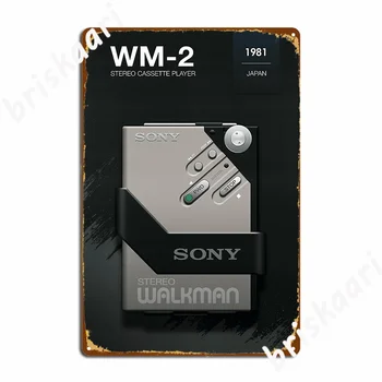 Walkman Wm Kovové Prihláste Sa K Nástenným Maľbám Tlač Pub Garáž Nástennú Maľbu Tin Prihlásiť Plagáty