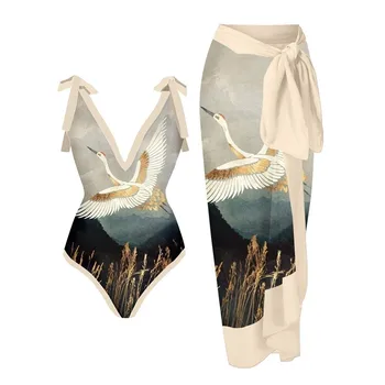Móda Jednodielnych Plaviek Bikiny Zakryť Ženy 2023 Nové Bowknot Plavky, Plážové Oblečenie Luxusná Elegantná Brazílska Plavky
