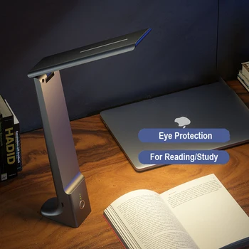 Skladacia Led Stolná Lampa Prenosná USB Nabíjateľné Štúdia Tabuľka Lampa Dotyk Stmievanie Svetla na Čítanie pre Úrad Práce Ochrana Očí