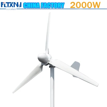 FLYT 2000W Veterných Turbín 48V 96V 220V Horizontálne 2KW veterný Mlyn Pre domácich Vypnúť a Zapnúť Sústavy