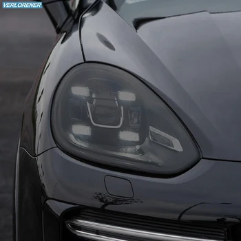 Auto Svetlometu Ochranný Film zadné svetlo Údené Čierny Odtieň Zábal Vinyl Transparentné TPU Nálepka Pre Porsche Cayenne 2015 2016 2017