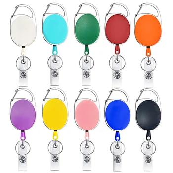Voikukka Šperky Farba Karabína Zdvíhateľnej Ľahko Vytiahnuť Pracky High Rebound Keychain Multi-farebné Voliteľné kľúčenky Veľkoobchod