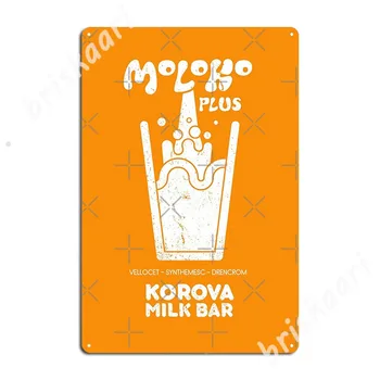 Moloko Plus - A Clockwork Orange Kovové Značky Klub Domov pub Garáž Klasické Nástenné Dekor Tin prihlásiť Plagáty