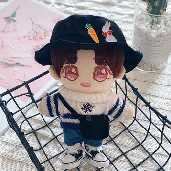 20 cm Bábika oblečenie, Oblečenie pre Bábiky Rybár klobúk taška vyhovovali sveter Hračky Bábiky, Príslušenstvo našej generácie Kórea Kpop EXO idol Bábiky
