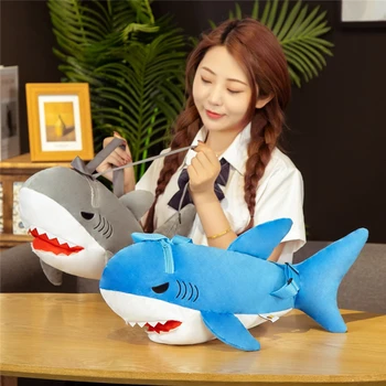 Simulácia Kawaii Shark Batoh Plyšové Hračky Roztomilé Plyšové Baby Doll Mäkké Nákupní Taška Hračky pre Deti, Deti, Dievčatá Narodeninám
