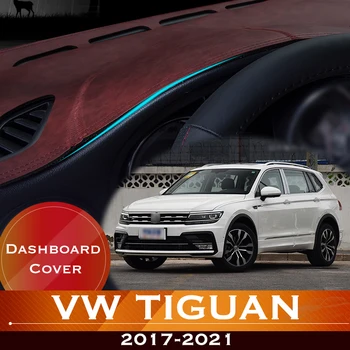 Pre Volkswagen VW Tiguan L 2017-2021 Auto Tabuli Vyhnúť Light Pad Nástroj Platformu Stôl Kryt Kožené protišmyková Podložka