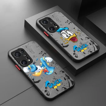Disney Donald Duck Roztomilý Pre OPPO Reno 8T 7SE 6Z 5Z 4F Pro Plus Lite 4G 5G Matné Priehľadné Telefón Prípade