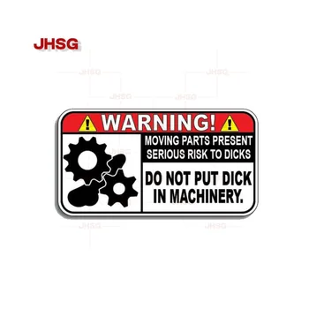 JHSG najhorúcejšie inžinierstva vozidlo výstraha doska auto nálepky vodotesný kryt proti poškriabaniu motocykel okno PVC nálepky.