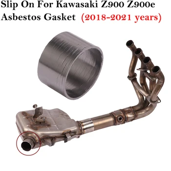 Pre Kawasaki Z900 Z900e 2018 - 2021 Rokov Motocykel Výfukových Uniknúť Šál Grafit Rozdrviť Tesnenie Uprostred Trubice Odkaz Potrubie Tesnenie