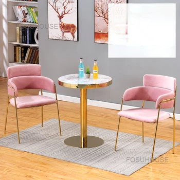 Moderná Luxusná Obývacia Izba Stoličky Jednoduché Nordic Textílie Späť Jedálne Stoličky Pre Kuchyňa Voľný Čas Lenivý Pohovka Kreslo Bytový Nábytok
