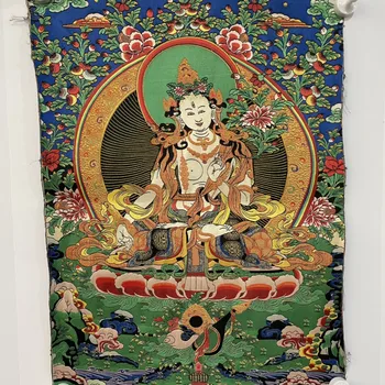 Vysoká Presnosť Thangka Výšivky Guanyin Bódhisattva, Veľkosť 42x60cm
