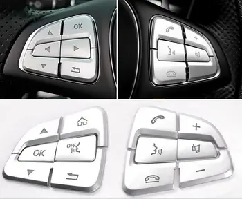 10sets ABS Volant Tlačidlá Výbava Zahŕňa Tlačidiel Ochranný Rám, Nálepky na Mercedes Benz C GLC A B CLA GLA GLE GLS CLS