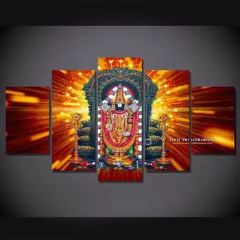 Pán Boh Hinduizmu 5 Modulárne Panely Wall Art Plátno HD Plagáty, Maľba na Obývacia Izba, Spálňa Domova Obrázky Dekorácie