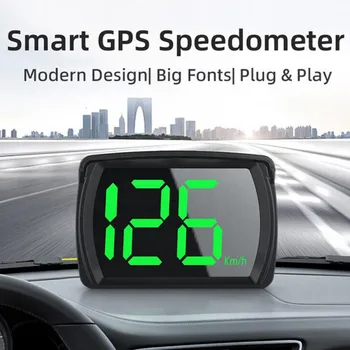 GPS KMH Auto HUD Head Up Displej Digitálny Rýchlomer Univerzálny Auto Elektronika Príslušenstvo Big Font Rýchlosti Merač na Všetky Autá
