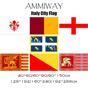 AMMIWAY Talianska Vlajka Mesta Florencia Rím, Miláno, Turín Najviac Klidný Republika Benátok Palermo Jedno-alebo Obojstranné Vlajky a Zástavy