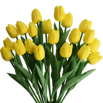 20Pcs Umelé Kvety, Umelé Kytice Skutočný Dotyk Kvetu Usporiadanie Pre Domáce Kancelárie Strany