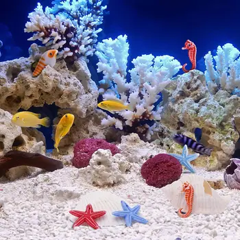 48pcs Mini Morských Živočíchov Dekorácie Micro Krajiny Ozdoby Živice Morských Živočíchov Dekor Conch Stredomoria Dekor(Náhodné Farby)