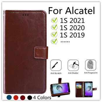 Peňaženka Klasický Prípad Pre Alcatel 1S 2021 Kryt Telefónu Knihy Pokožky Alcatel 1S 2020 Flip Cover Pre Alcatel1S 1S 2019 Kože Skin Case