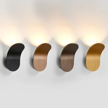 Moderné LED Nástenné Svietidlo Kartáčovaný hliník Zlato Bronz Nástenné svietidlo Spálňa Posteli Štúdia Kúpeľňa Uličkou Šachta Nástenné svietidlo