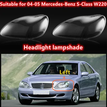Vhodné pre 04-05 Mercedes-Benz S-Class Svetlometu Tieni W220 Predného Svetlometu Tienidlo Lampy Shell Lampa Povrchu Svetlometu Zadný plášť