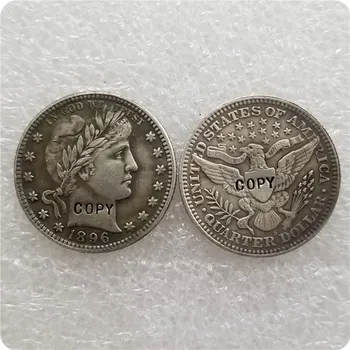 USA 1896-S,O HOLIČ ŠTVRŤROKU MINCE KÓPIU pamätných mincí-replika mince, medaily, mince, zberateľské predmety