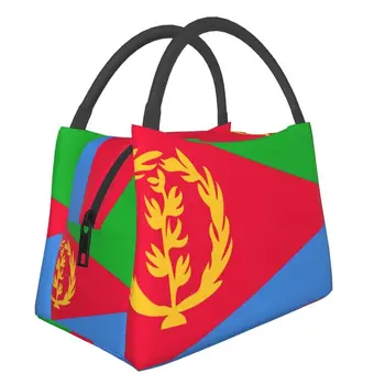 Eritrea Vlajka Prenosné Desiatu Ženy Multifunkčné Chladnejšie Tepelnej Potravín Izolované Obed Taška Na Cestovanie Práce Pinic Kontajner