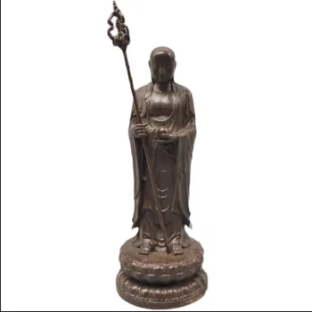Bronzová Socha Tang Sanzang Budhu, Kráľa, z Medi Pôdy Socha Stanice Lotus Pôdy Mužstva Bódhisattva Plavidlá Dekorácie