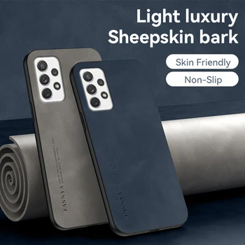 Luxusné Originálne Shockproof Matný Kožené puzdro Coque Pre Samsung Galaxy A72 Kryt späť Ochranné Telefón púzdro pre GalaxyA72