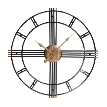 Vintage kovové nástenné hodiny Tvorivé starožitné nástenné hodinky Železa nordic stručný hodiny darčeky veľké nástenné hodiny pre obývacia izba