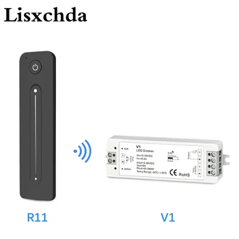 LED Stmievač, 5V 12V 24V 36V 8A PWM Bezdrôtový RF Prepínač s 2.4 G nastavenie jasu displeja na dotyk Diaľkové pre Led jednofarebné pásy