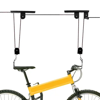 60cm Ložisko Kladka Stojan pre Bicykle Kajak Ťažkých Strop Bicykli Vešiak Požičovňa Zdvihnúť Garáž Skladovanie Bike Lift Kladka Systém