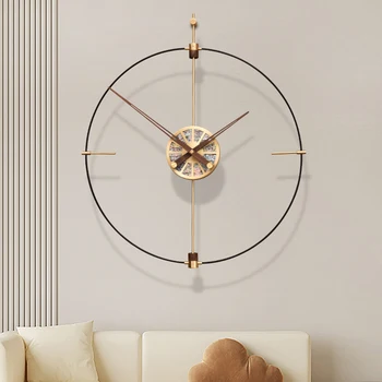 Španielsky tvorivé minimalistický tichý nástenné hodiny obývacia izba dekoratívne umenie, nástenné hodinky Nordic minimalistický model izba módne hodiny